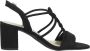 Marco tozzi Zwarte Suède Sandalette met Unieke Bandjes Black Dames - Thumbnail 1