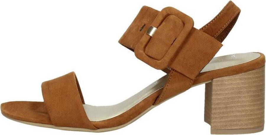 Marco Tozzi Sandalen met hak cognac