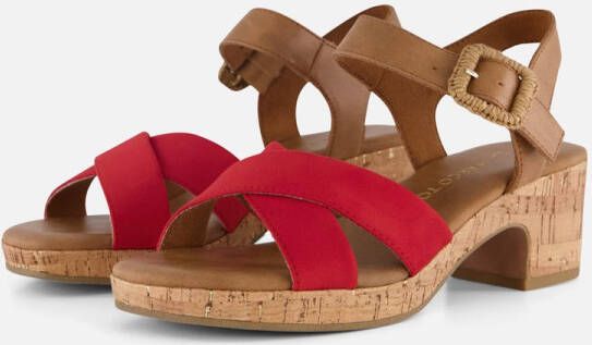 Marco Tozzi Sandalen rood Synthetisch Dames
