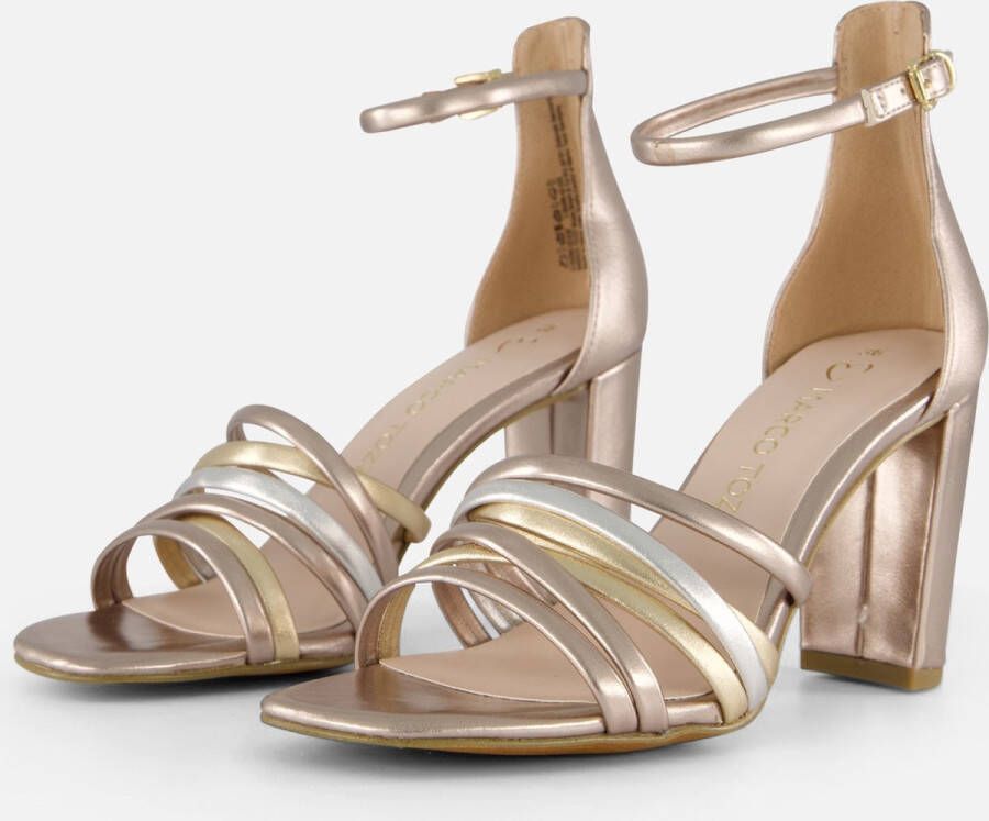 Marco Tozzi Sandalen roze metallic Synthetisch Dames