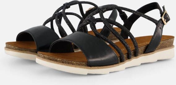 Marco Tozzi MT Soft Lining Dames Slippers en Sandalen BLACK COMB