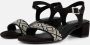 Marco Tozzi Sandalen zwart Textiel Dames - Thumbnail 3