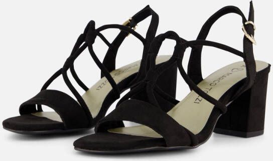 Marco Tozzi Sandalen zwart Textiel Dames