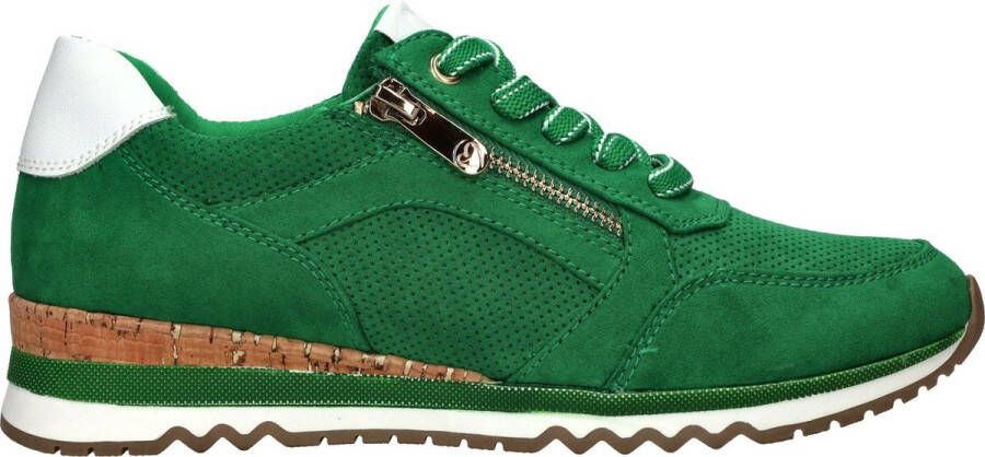Marco Tozzi Sneakers met sleehak vrijetijdsschoen lage schoen veterschoen in vegan uitvoering