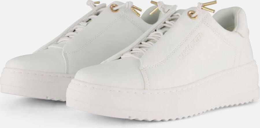 Marco Tozzi Slip-on sneakers vrijetijdsschoen lage schoen veterschoen met zijlijk logo-opdruk