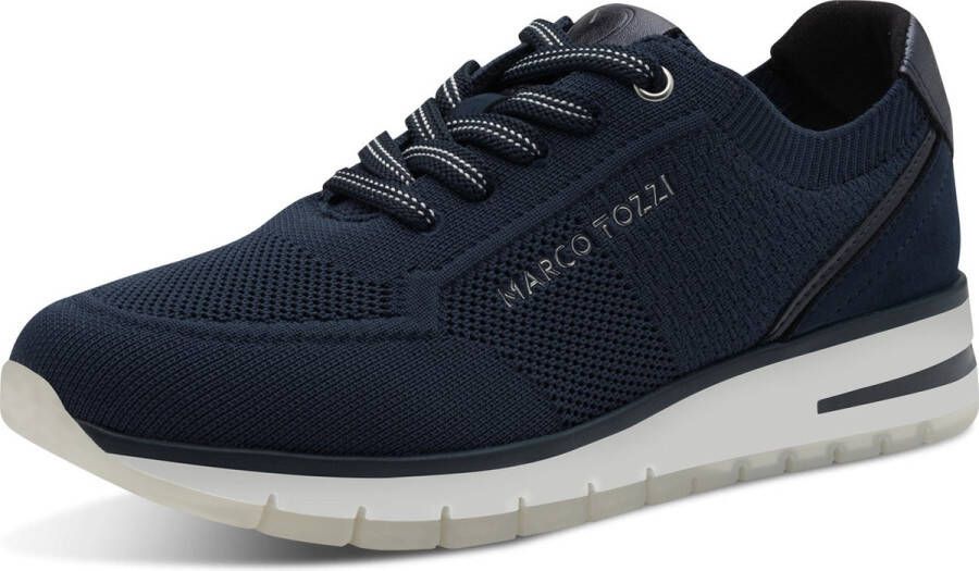 Marco Tozzi Soft Lining removable insole Dames Sneakers NAVY COMB