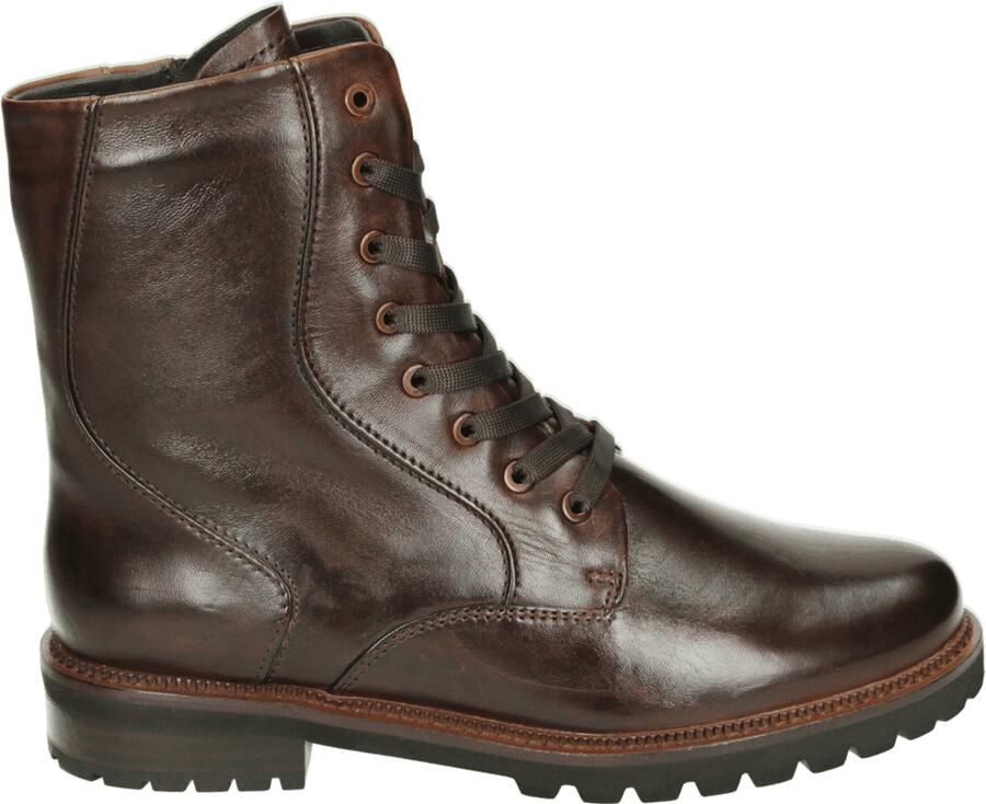 Maripe GG479 Hoge sneakers Veterboots Dames veterschoenen Dames sneakersHalf-hoge schoenen Bruin