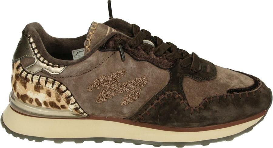 MRP Lage Sneakers Dames Indian Leer Bruin
