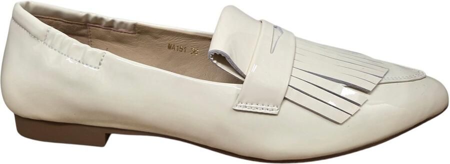 Maripe MA151 Vernice White Instapper Wit Lak Dames Wit