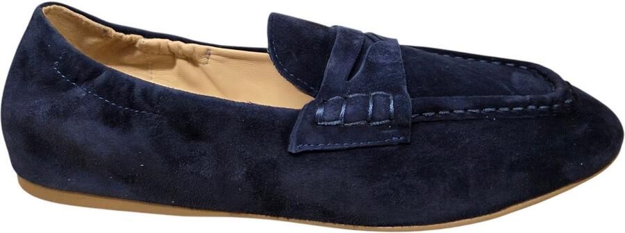 Maripe MA170 Combi Blue Instappers Blauw Suede Dames Blauw