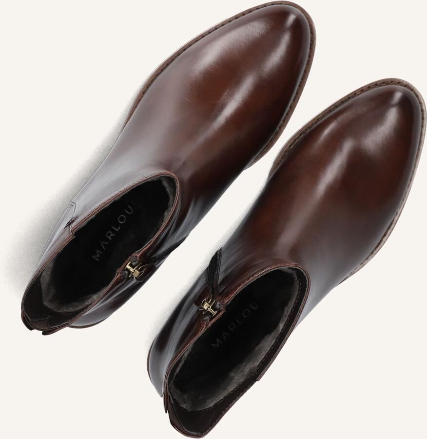 MARLOU Gg410 Enkellaarsjes Enkelboots met rits Dames Bruin - Foto 2