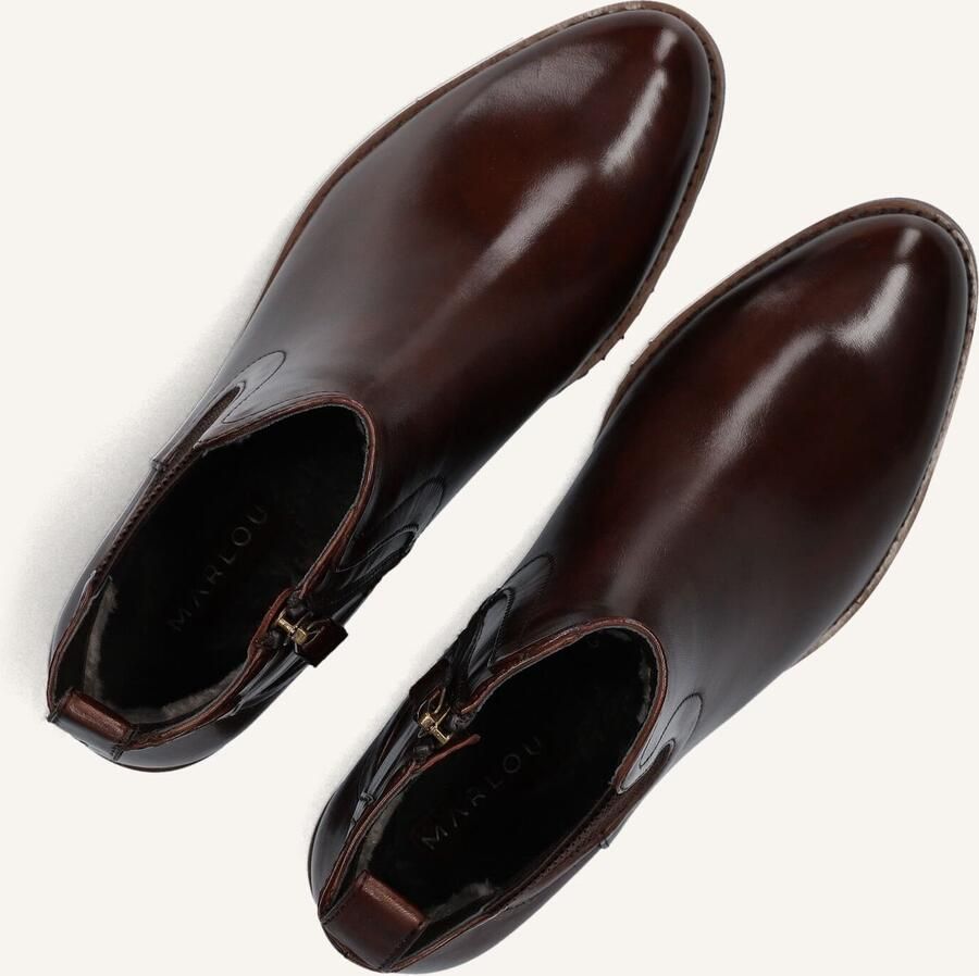 MARLOU Gg411 Enkellaarsjes Enkelboots met rits Dames Bruin - Foto 3