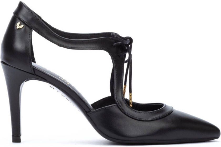 Martinelli Thelma zwart leren schoenen -Hoogte hak