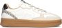 Maruti Yale Suede BSA White Beige Black Dames Sneakers Wit - Thumbnail 1