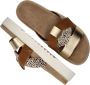 Maruti Bari Slippers Cognac Gold Pixel Offwhite Sandal - Thumbnail 1