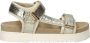 Maruti Beau leren sandalen met klittenband Goud Leer Plateau sandalen Dames - Thumbnail 2