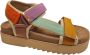 Maruti Beau sandalen met klittenband Multi Textiel Plateau sandalen Dames - Thumbnail 1