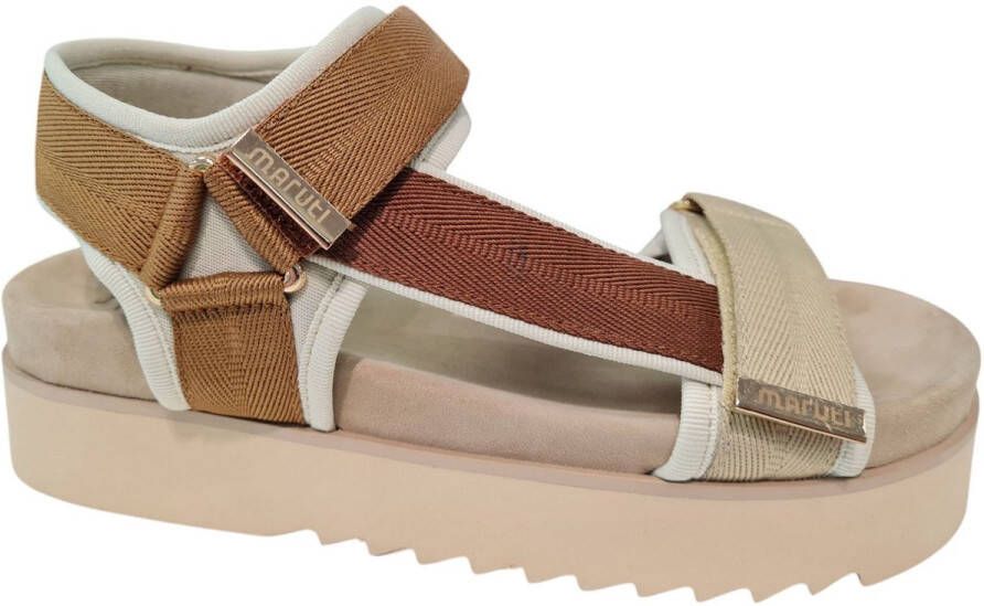 Maruti Beau Textile Dames Sandalen Bruin