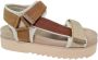 Maruti Beau Textile Dames Sandalen Bruin - Thumbnail 2