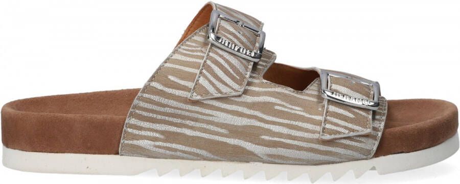 Maruti Bellona Leather Womens Zebra Beige Silver