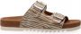 Maruti Gouden Bellona Leren Slippers Beige Dames - Thumbnail 2