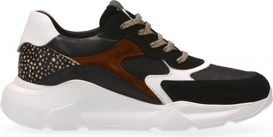 Maruti Cady Sneakers Pixel Zwart Womens Black Cognac Pix