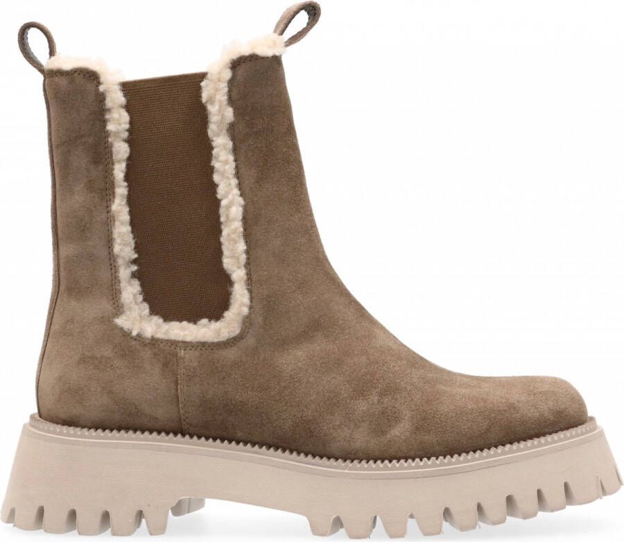 Maruti Emma Chelsea boots Taupe Taupe Teddy