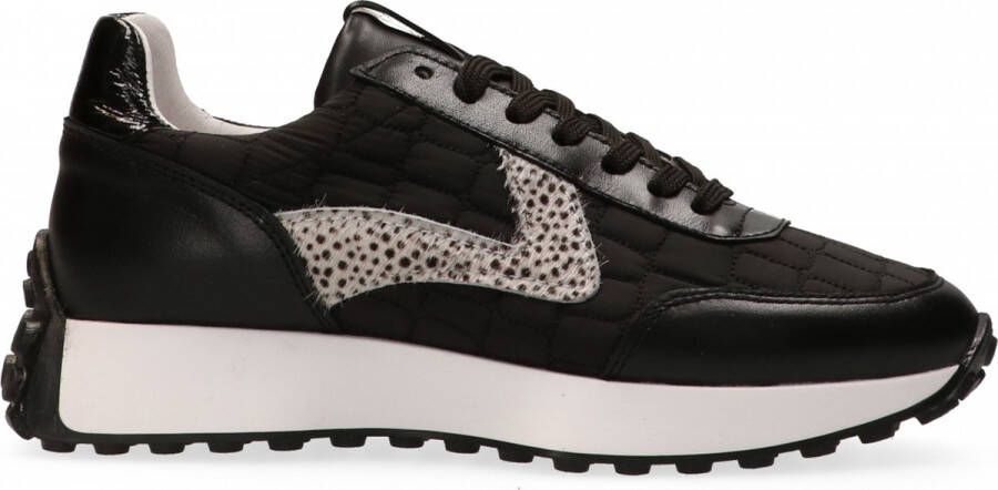 Maruti Kane Sneakers Zwart Black croco Black Schoenen