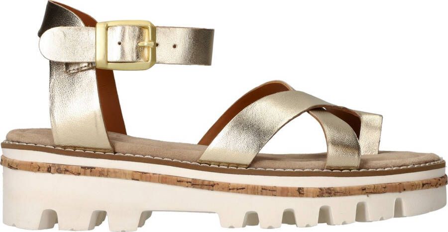 Maruti Kiki Sandalen Plat Goudkleur