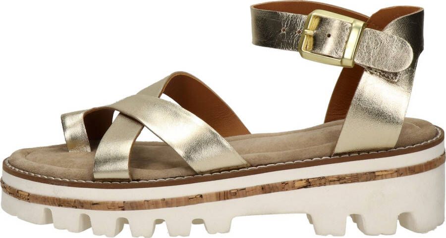 Maruti Kiki Sandalen Plat goudkleur