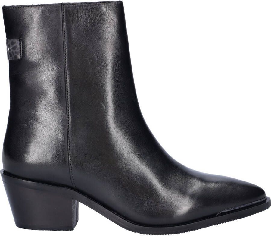 Maruti Maria Enkellaarsjes Enkelboots met rits Dames Zwart