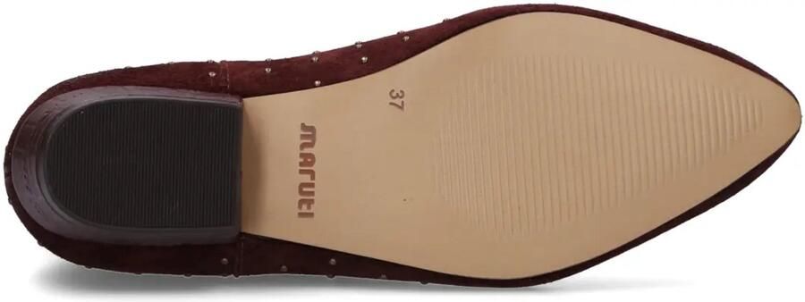 Maruti Dames Enkellaars Amina Studs Burgundy Bordeaux - Foto 2