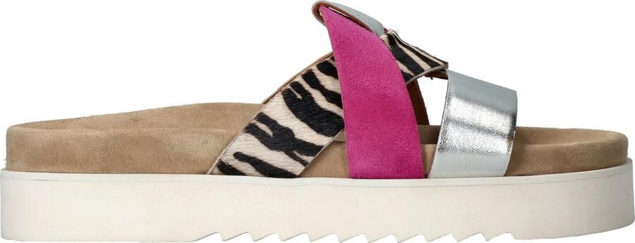 Maruti Bari Slippers Fuchsia Combi