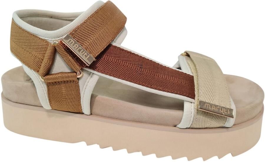 Maruti Beau Textile Dames Sandalen Bruin - Foto 7