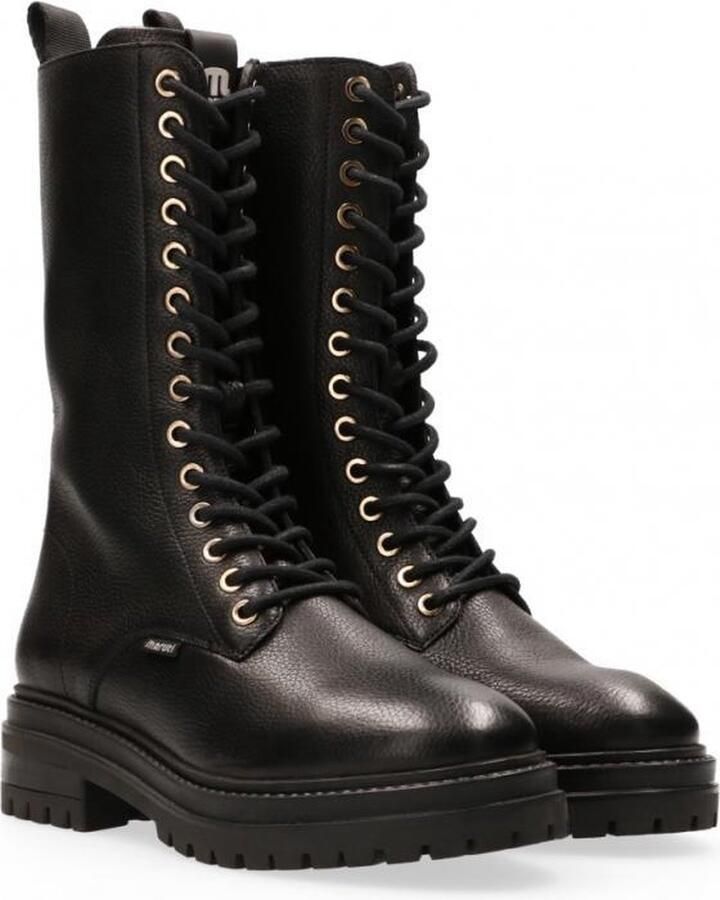 Maruti Benji Veterboots Laarzen Met Veters Dames Zwart - Foto 4