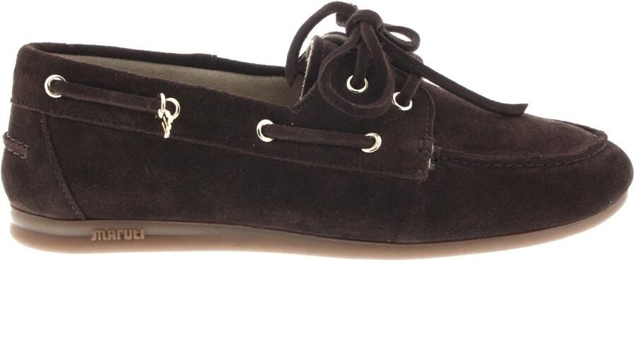 Maruti Eliza Suede Brown damessloafer Tijdloos & comfortabel Bonne Shoe - Foto 2