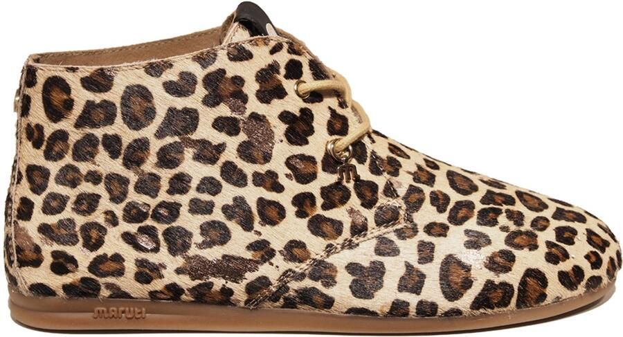 Maruti dames veterschoenen met leopardprint