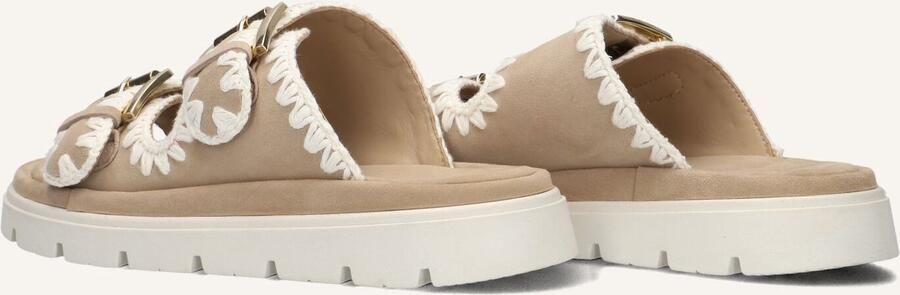 Maruti Beige Suède Chunky Sole Slippers - Foto 3