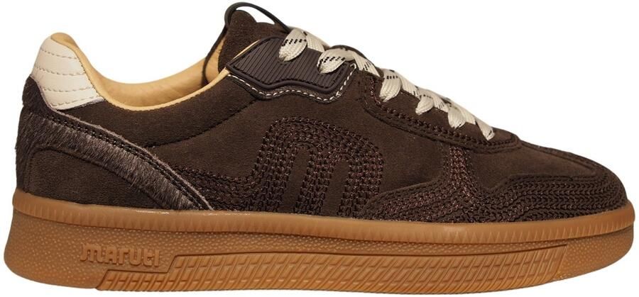 Maruti donkerbruine suede dames sneakers Yale