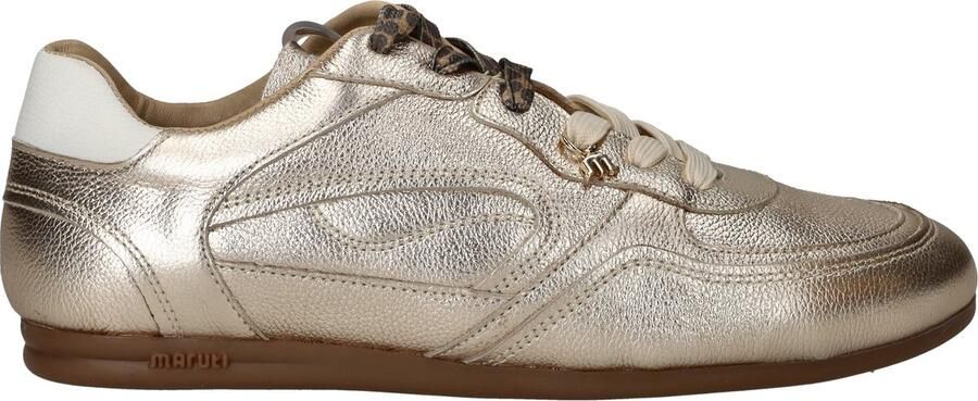 Maruti Elena Sneakers Dames Leren Sneaker Goud - Foto 3
