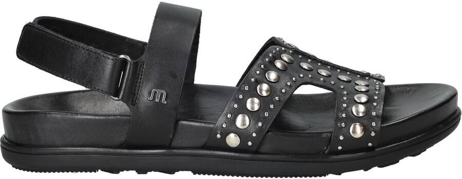 Maruti Dames Platte sandalen Elora Zwart Leer - Foto 8