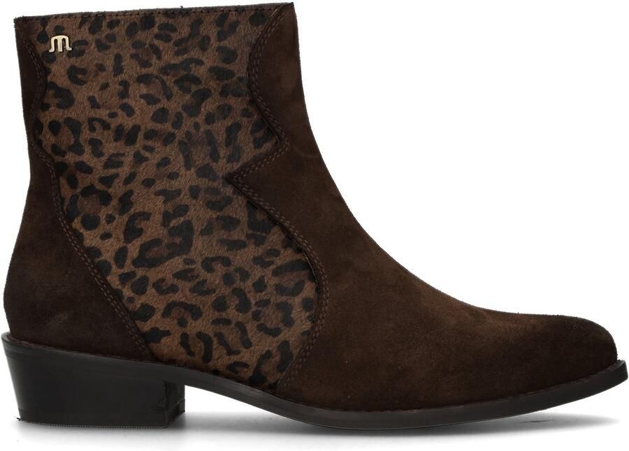 Maruti Enkellaars Gavi Hairon Dark Brown Leopard Donkerbruin