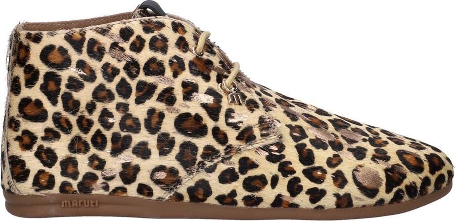 Maruti dames veterschoenen met leopardprint