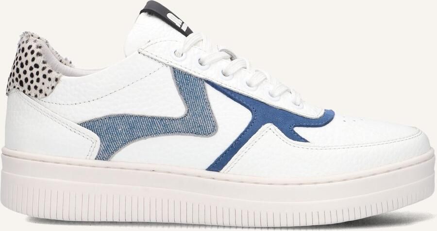 Maruti Witte lage sneakers met ponyhaar en suède