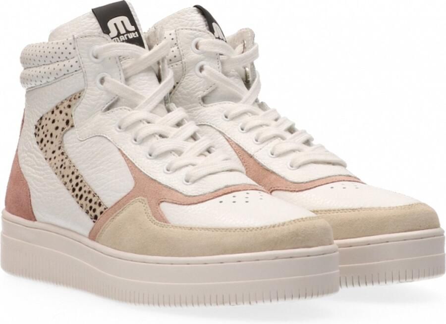 Maruti Mona White Pink Sneakers hoge sneakers - Foto 10