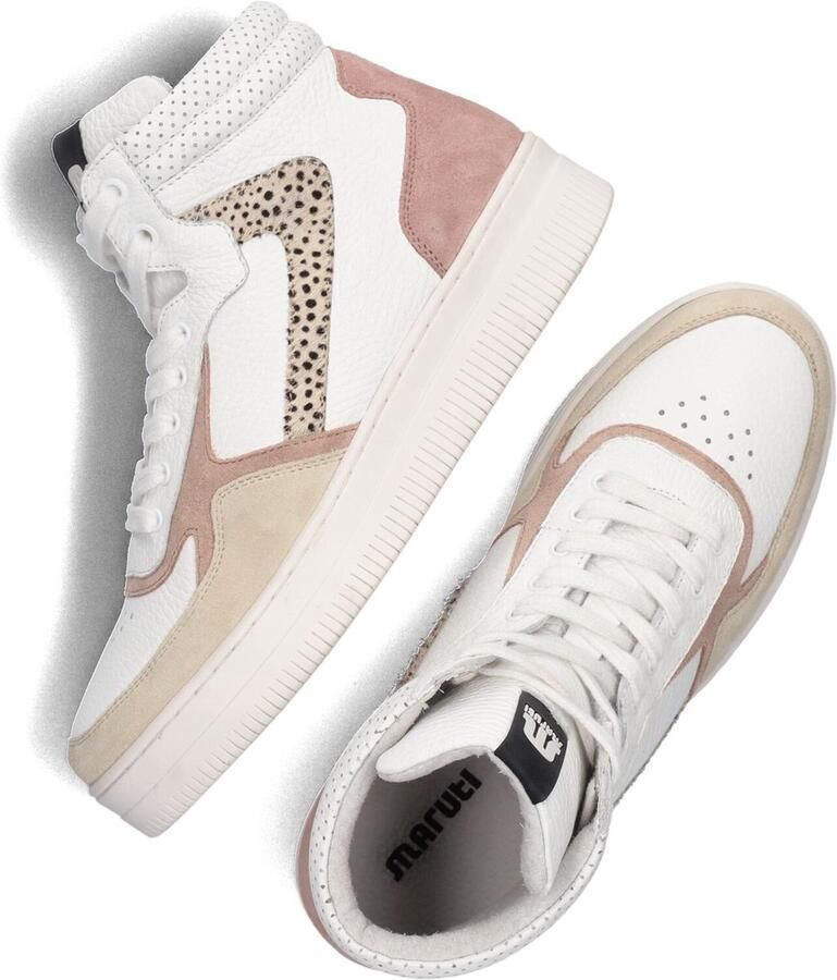 Maruti Mona White Pink Sneakers hoge sneakers - Foto 4