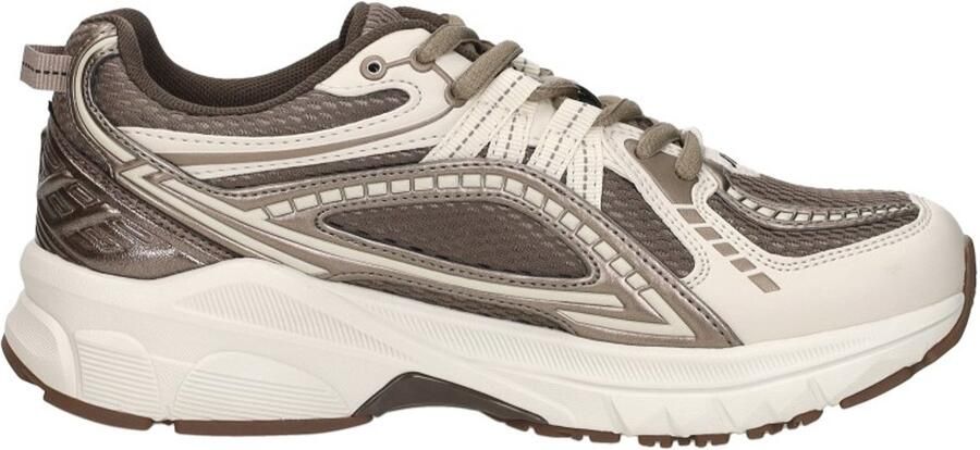 Maruti Nola Leather Offwhite V78 Sneakers Bruin Brons Wit Leer en Mesh Dames Bruin Brons Wit - Foto 3
