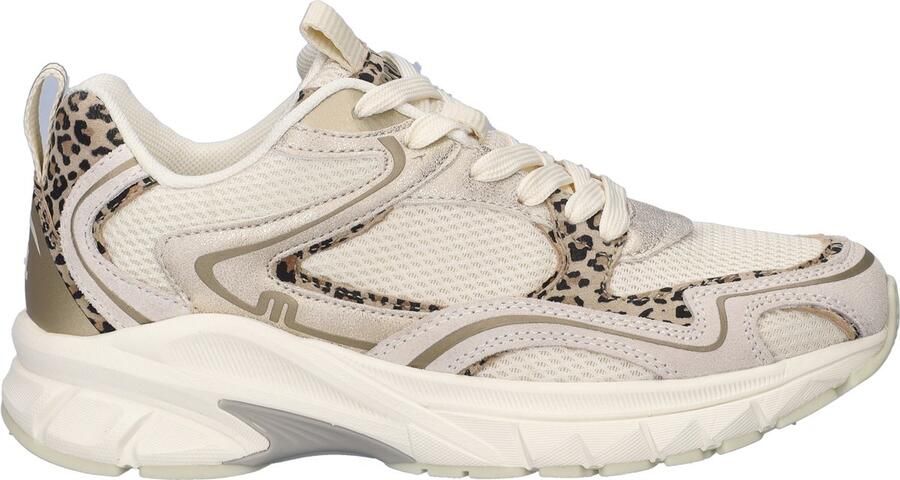 Maruti Novi Leather U82 Beige Leopard Sneakers Beige Luipaard Leer Dames Beige Leopard
