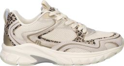 Maruti Novi Leather U82 Beige Leopard Sneakers Beige Luipaard Leer Dames Beige Leopard