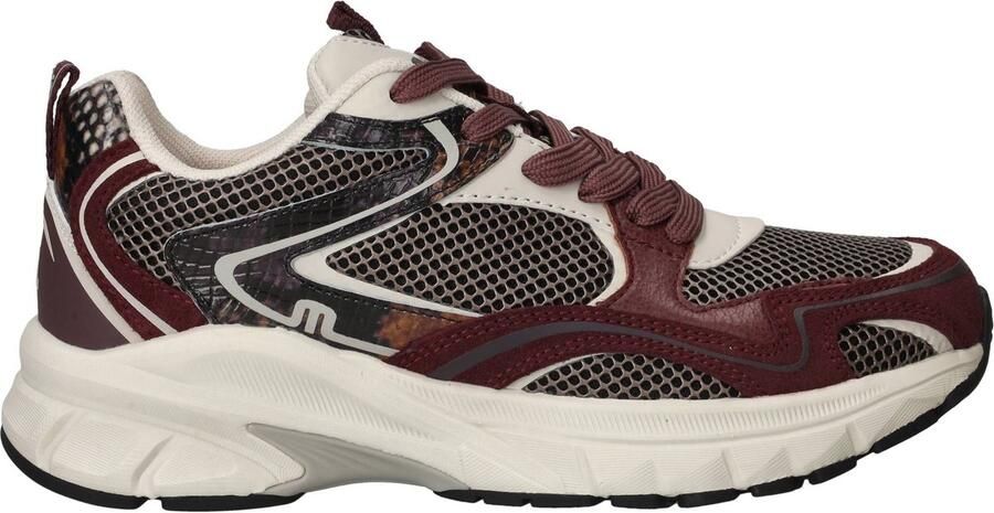 Maruti Novi Leather Bordo Dames sneaker met uitneembaar voetbed - Foto 2